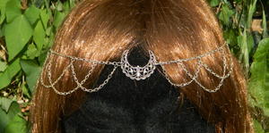 Collier Diad&egrave;me Elfique, Wiccan "Moony"